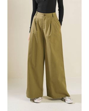 TRUEDAMES Hidden Reflections Woven Pants - Green