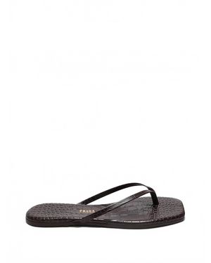 TKEES Lily Square Flip-Flops - White