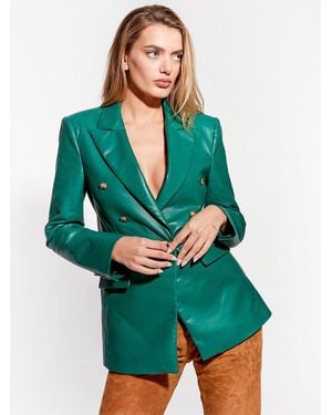 AS by DF Beck Recycled Leather Blazer - Green