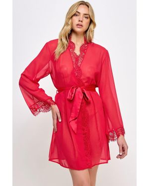 TRUEDAMES Vivian Robe - Red