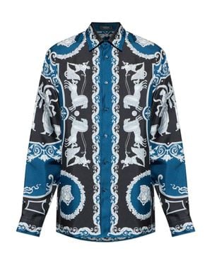 Versace Silk Shirt - Blue