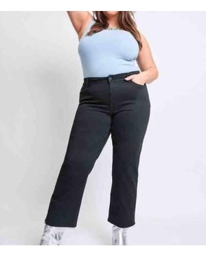 YMI High Rise Wide Leg Trouser - Blue
