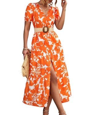 DELI S Deli.s Midi Dress - Orange