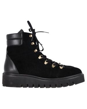 Stuart Weitzman Chalet Hiking Boots - Black