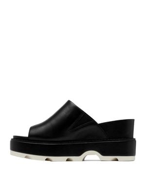 Sorel Joanie Iv Slide Wedge/Sea Salt 2069791-010 - Black