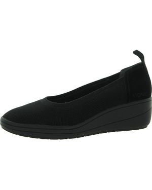 Vionic Jacey Knit Suede Trim Slip On Loafers - Black