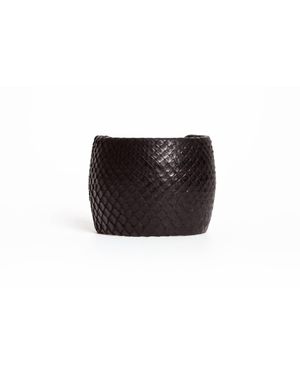 Avenue Chic Python Cuff - Black