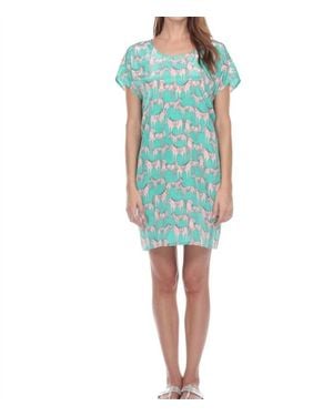 Zero Degrees Celsius Printed Mini Dress - Blue