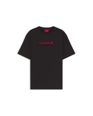 HUGO Gradient-Logo Pajama T-Shirt - Black