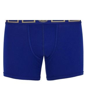 Versace Long Trunk With Greca Border - Blue