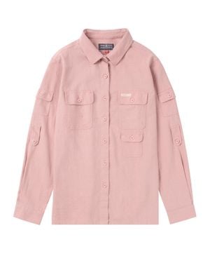 Amundsen Linen Button Down Shirt - Pink