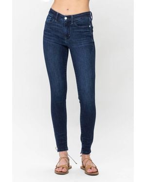 Judy Blue Mid-Rise Skinny Jeans - Blue