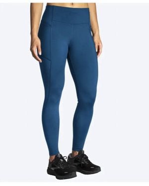 Brooks Moment Tight Leggings - Blue