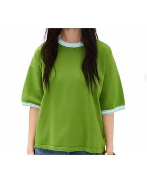 Essentiel Antwerp Jefinitely Knit Tshirt - Green
