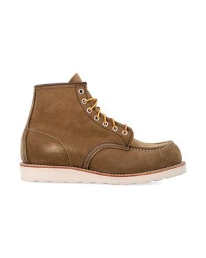 Red Wing Suede Moc Toe Ankle Boots - Brown