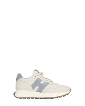Hogan H641 Smooth Leather Sneakers - White