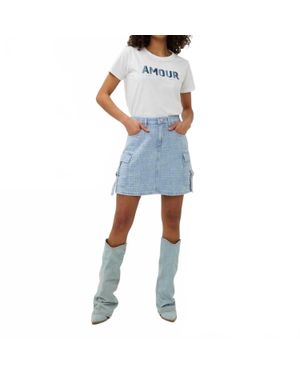 EsQualo Jean Skirt - Blue