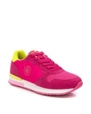 Xti Lace Up Fashion Sneakers - Pink