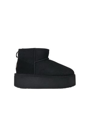 EMU Suede Ankle Boots - Black