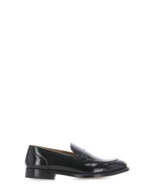 Doucal's Smooth Leather Loafers - Black