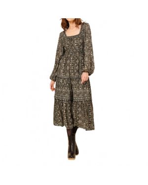 Omika Monica Midi Dress - Green