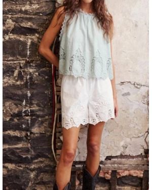 Melissa Nepton Toro High-Waist Lace Shorts - Brown
