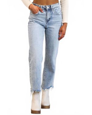VERVET BY FLYING MONKEY Dylan High Rise Dad Jeans - Blue
