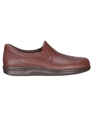 SAS Viva Teak Slip-On Loafers - Red
