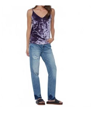 Wash Lab Denim Spaghetti Straps Tank Top - Blue
