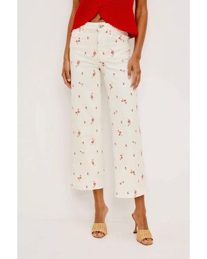 Rails Getty Crop Wide Leg Pants - Natural