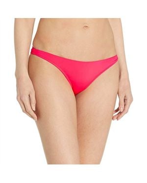 MILLY Solid St. Lucia Bikini Bottom - Pink