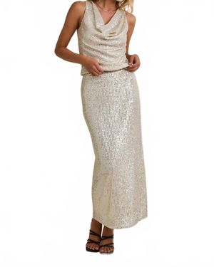 Sunday Edition Elara Maxi Skirt - Metallic