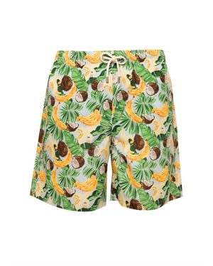 Lia Sahara Patterned Swim Shorts - Green