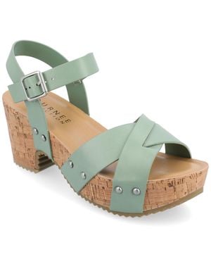 Journee Collection Apos;S Valentina Dress Sandals - Green