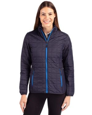 Cutter & Buck Rainier Primaloft Eco Insulated Full Zip Puffer Jacket - Blue