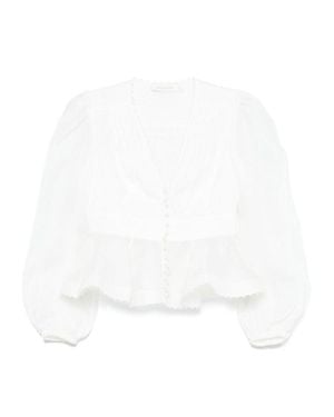 Zimmermann Dawning Blouse - White