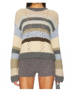 Velvet By Graham & Spencer Rina Alpaca Sweater - Gray