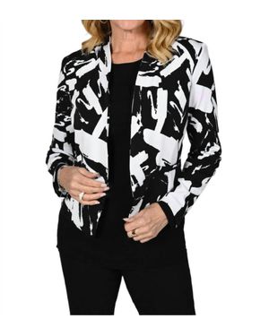 FRANK LYMAN Throwover Abstract Jacket - Black