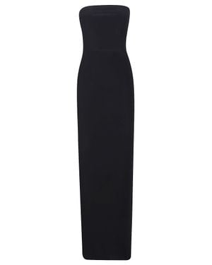 Norma Kamali Strapless Fitted Maxi Dress - Black