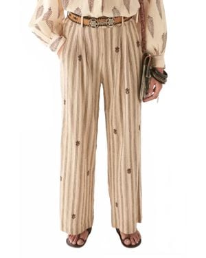 MAISON HOTEL Lolo Wide Leg Pant - Natural