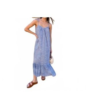 Emerson Fry India Maxi Sundress - Blue