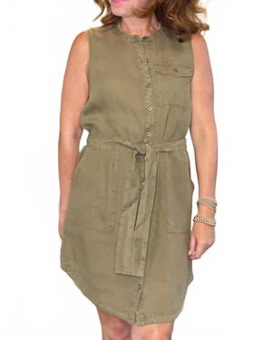 Michael Stars Sleeveless Utility Dress - Green