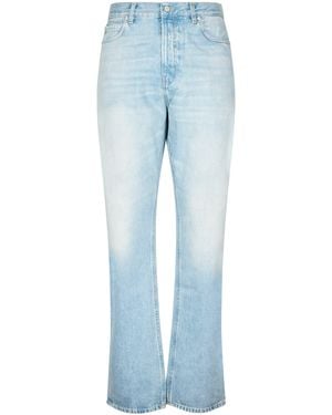 Haikure Light Wash Denim Pants With Classic Five-Pocket Design - Blue