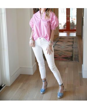 Brooke Wright Puff Tunic Top - Pink