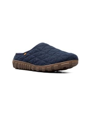 Bogs Snowday Ii 78889-402 Slipper B Quilted Fleece Lined Jobb2266 - Blue