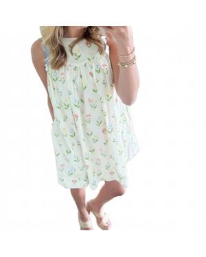 AUREUM Botanical Sweetheart Dress - Green