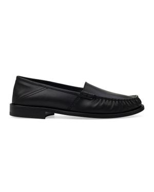 Rhude Gathered Slip On Loafers - Black