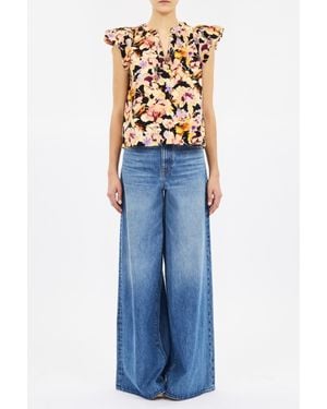 Ulla Johnson Abril Printed Top - Blue