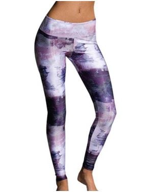 Onzie Graphic Print Long Legging - Purple
