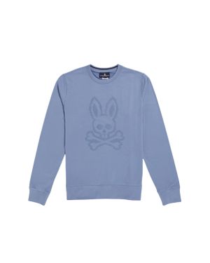 Psycho Bunny Siddick Logo Big Country Sweatshirt B6S226Q1Ft-Bcu - Blue